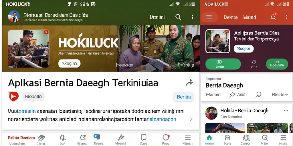 Tampilan antarmuka HOKILUCK yang modern dan informatif.