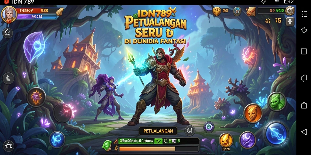 Antarmuka seru dan penuh dengan aksi dalam IDN789.