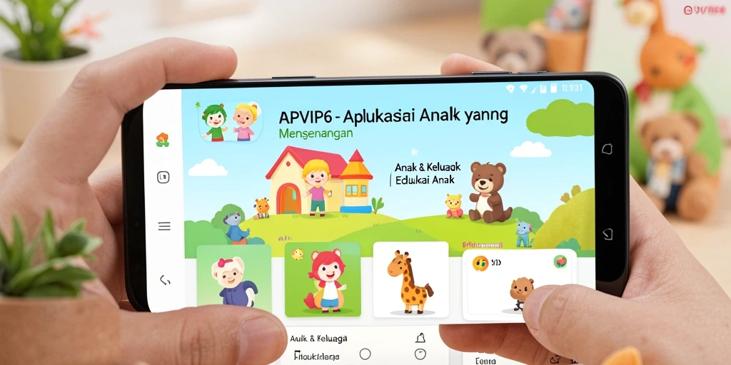 Tampilan antarmuka RPVIP6 yang interaktif dan menarik bagi anak.