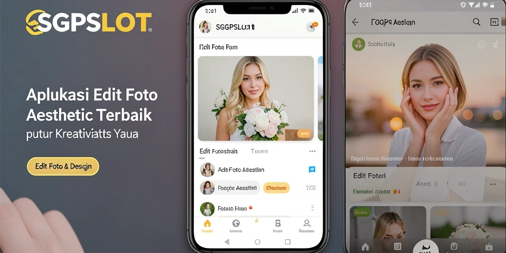 Antarmuka user-friendly SGPSLOT dengan fitur editing aesthetic yang mengagumkan.