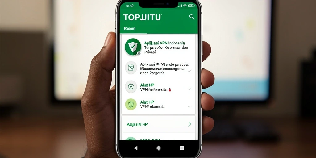 Antarmuka pengguna TOPJITU yang sederhana dan mudah digunakan.