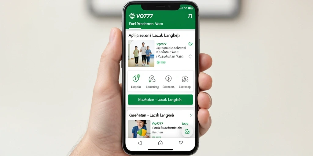 Tampilan antarmuka VO777 dengan fitur pelacakan langkah aktif.