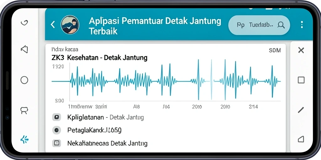 Antarmuka ZK3 menampilkan pemantauan detak jantung yang akurat.
